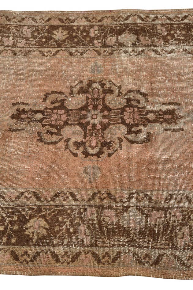 Detail image of 4' 6 x 13' 2 Hand Knotted Ultra Vintage Persian Wool Runner Rug