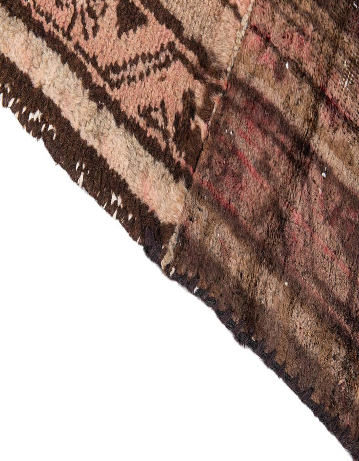 Detail image of  3' 2 x 9' 2  Hand Knotted Ultra Vintage Persian Wool Runner Rug