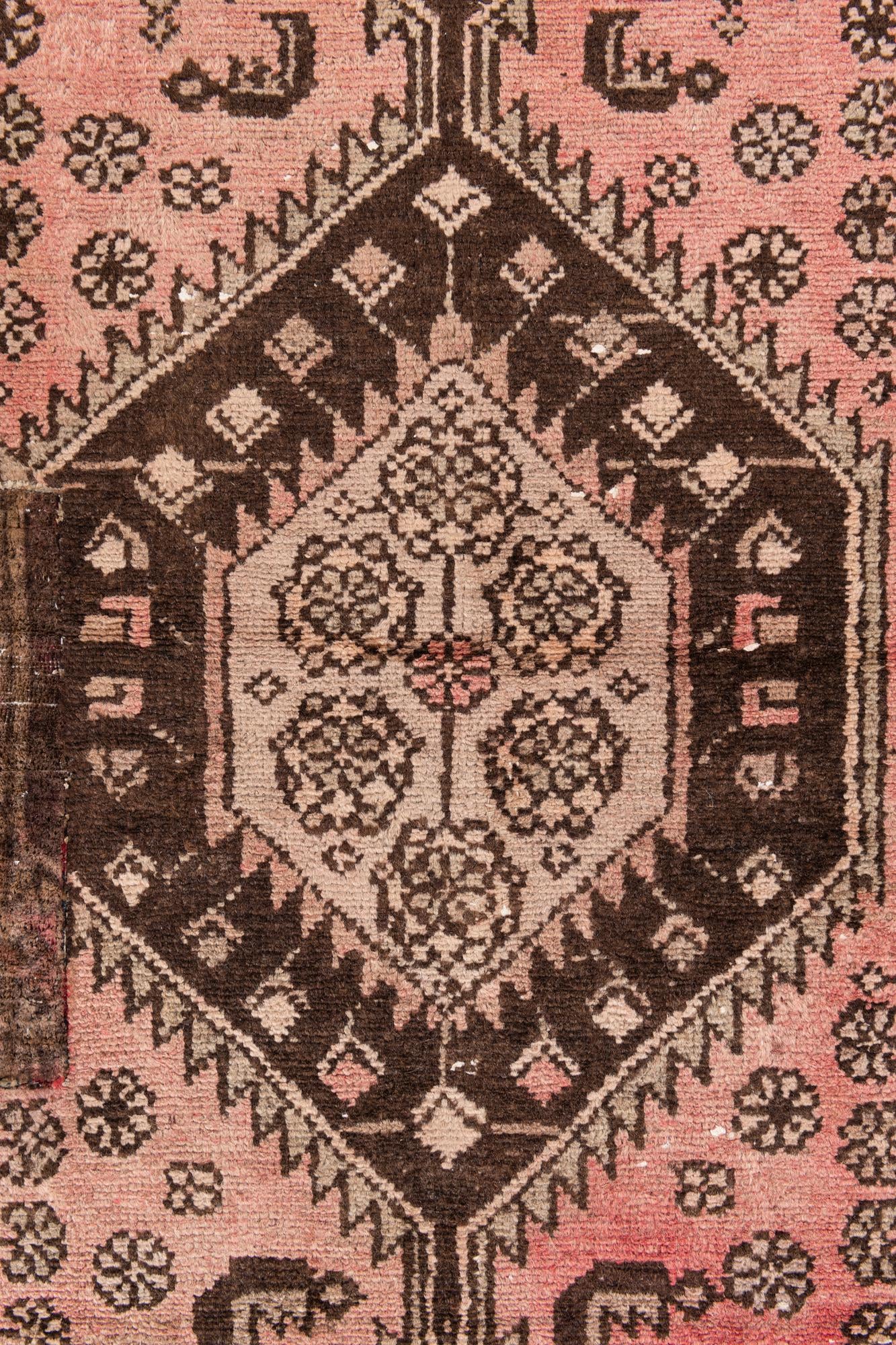 3' 2 x 9' 2 Hand Knotted Ultra Vintage Persian Wool Runner Rug
