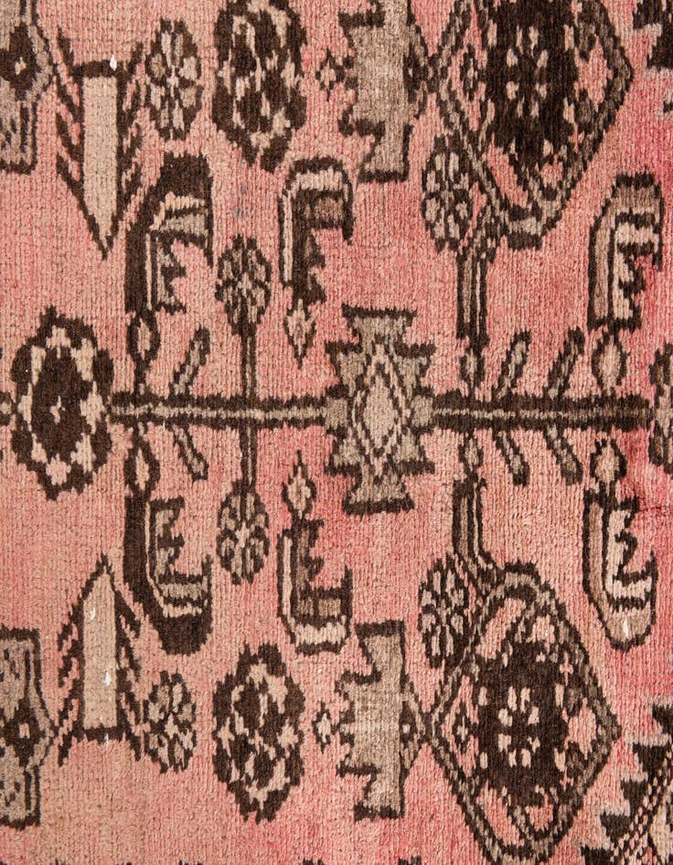 Detail image of  3' 2 x 9' 2  Hand Knotted Ultra Vintage Persian Wool Runner Rug
