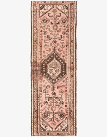 3' 2 x 9' 2 Hand Knotted Ultra Vintage Persian Wool Runner Rug