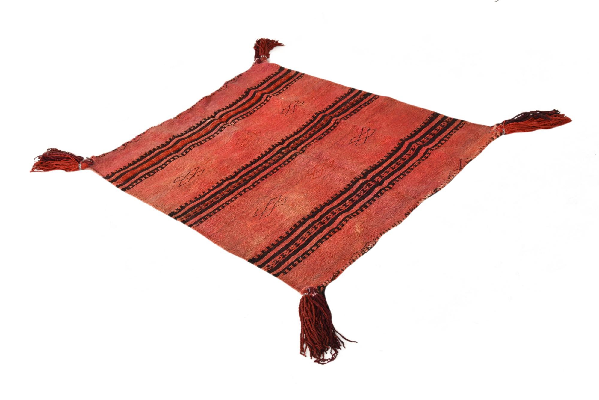 2' 10 x 3' 5 Hand Woven Kilim Fars Wool Square Rug