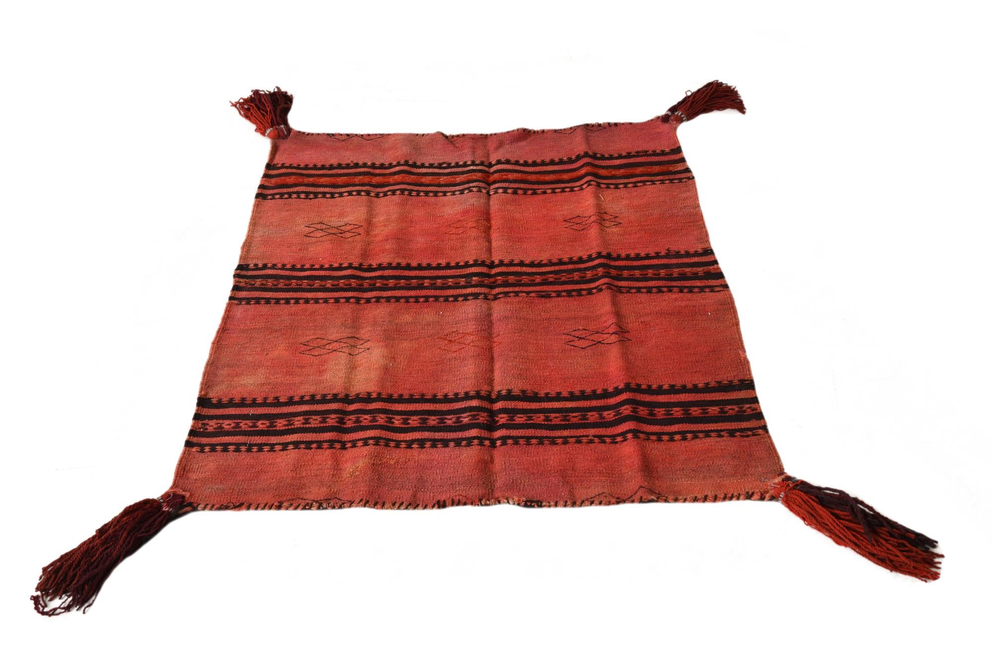 2' 10 x 3' 5 Hand Woven Kilim Fars Wool Square Rug
