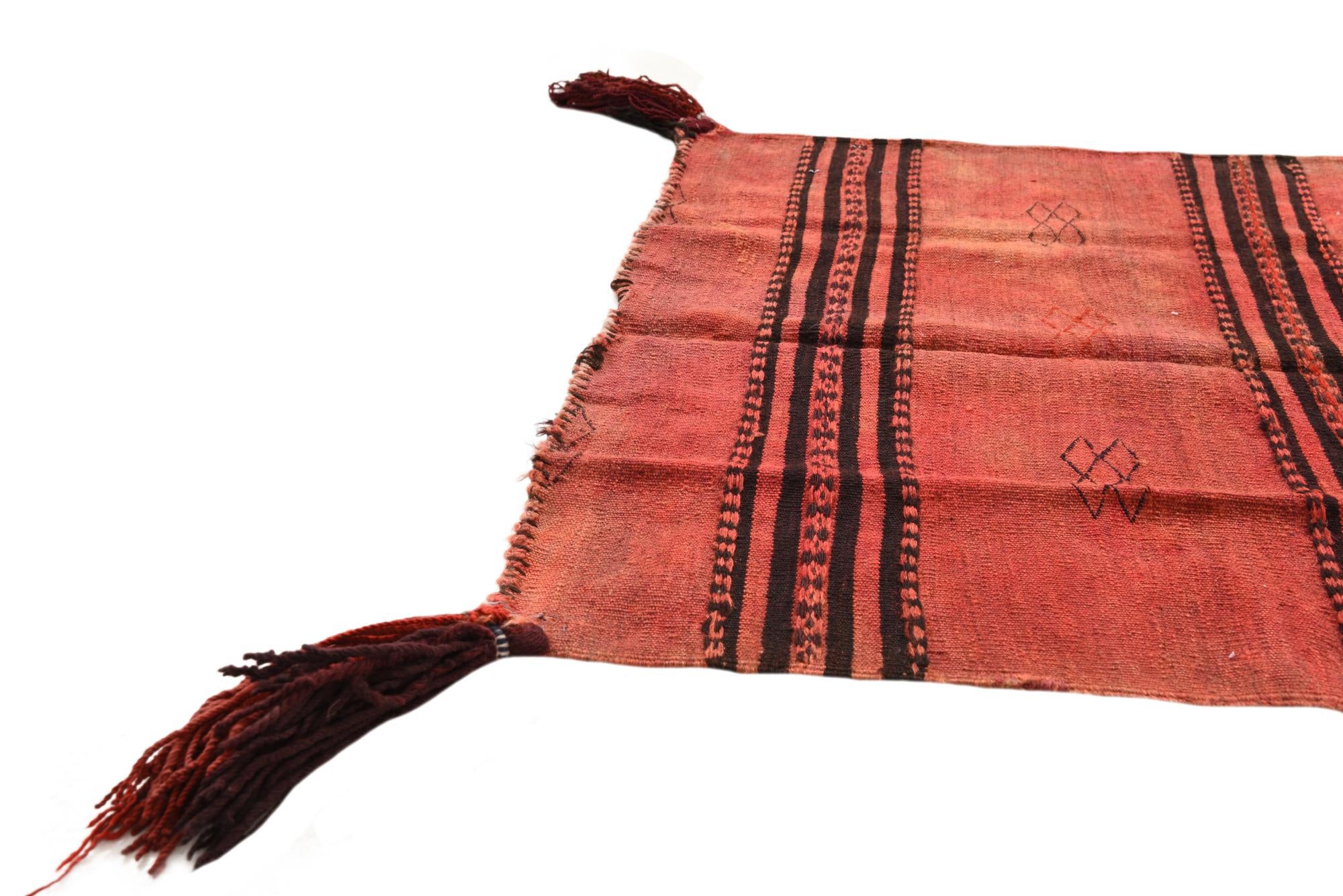 2' 10 x 3' 5 Hand Woven Kilim Fars Wool Square Rug
