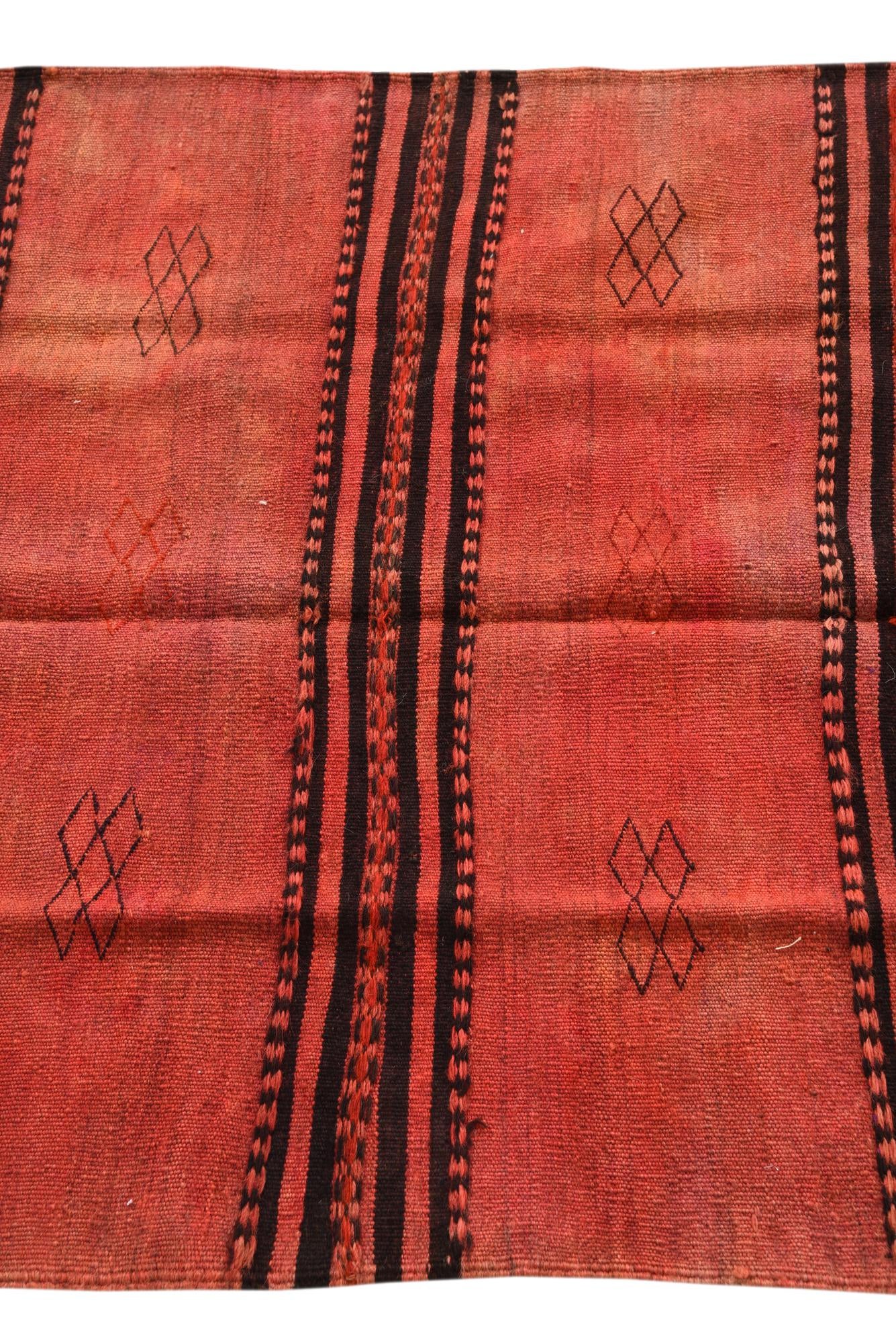 2' 10 x 3' 5 Hand Woven Kilim Fars Wool Square Rug