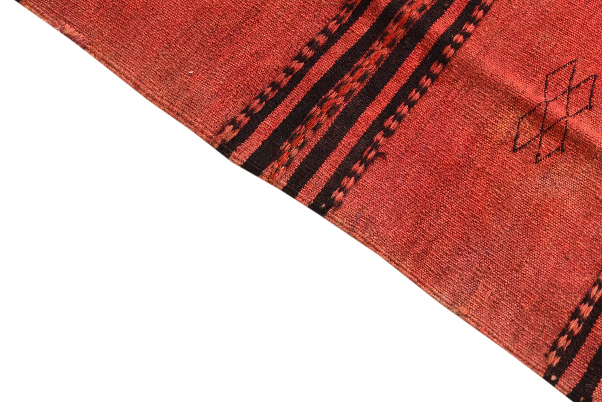 2' 10 x 3' 5 Hand Woven Kilim Fars Wool Square Rug