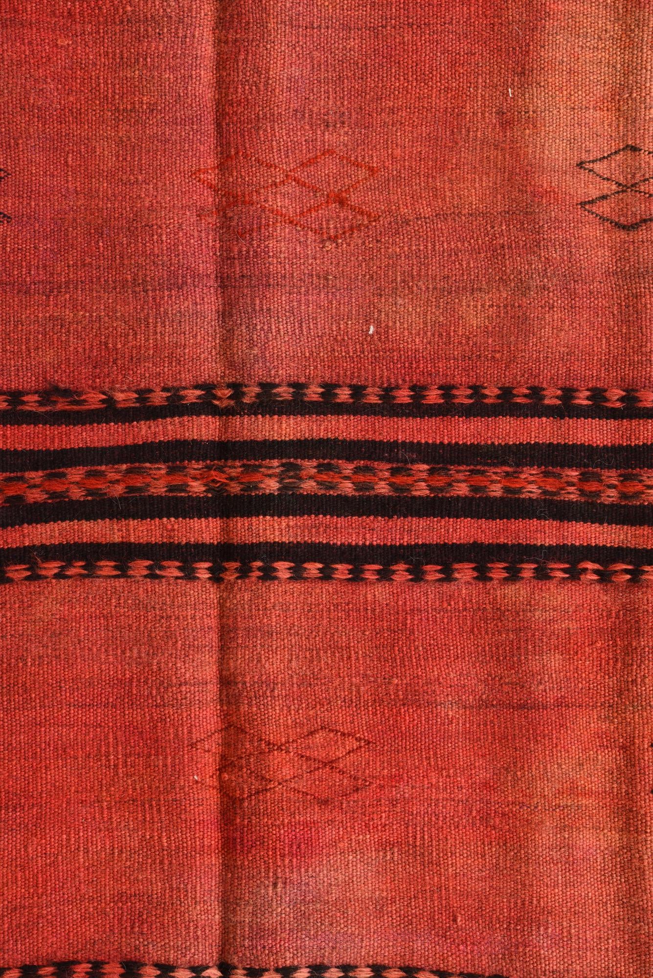 2' 10 x 3' 5 Hand Woven Kilim Fars Wool Square Rug
