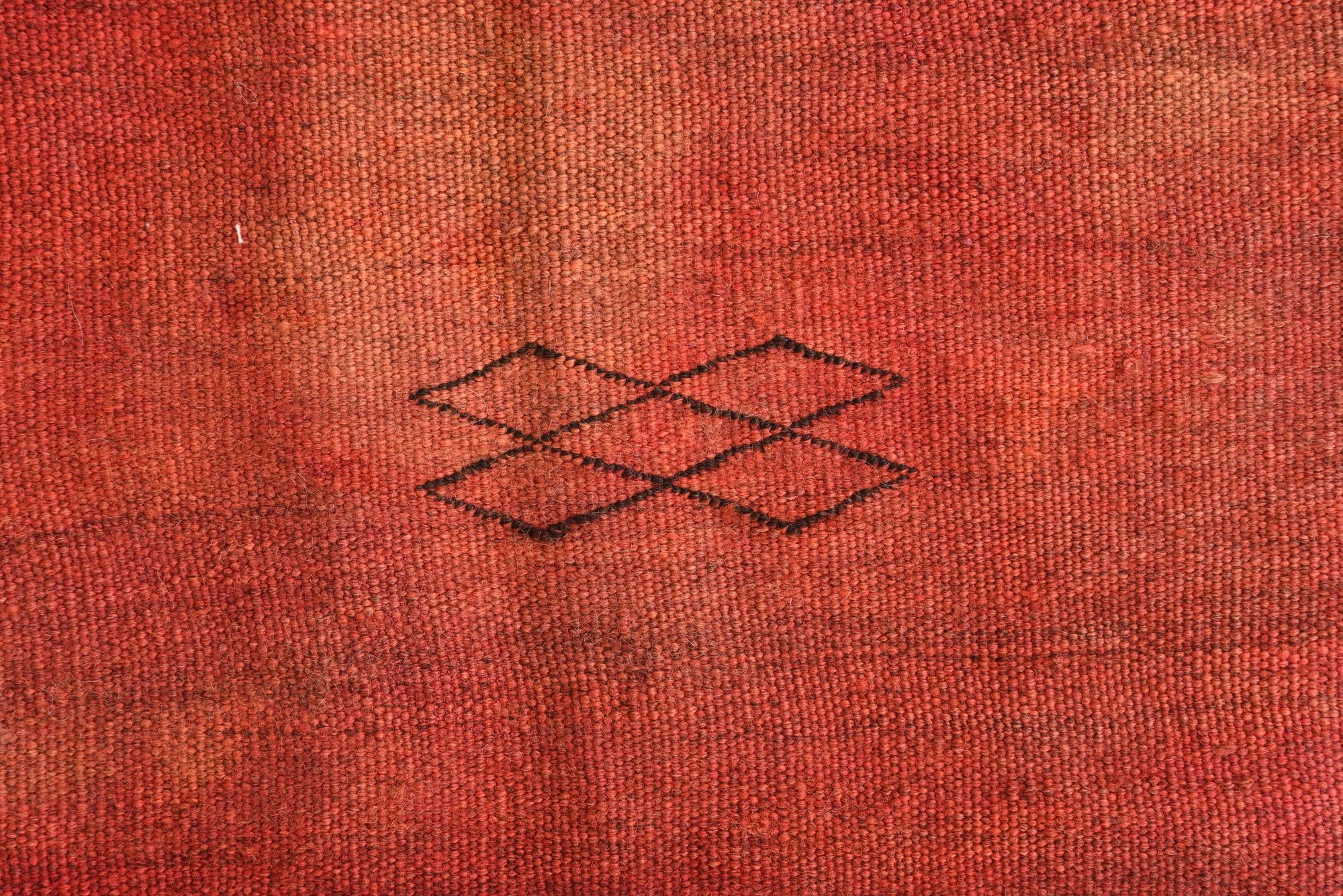 2' 10 x 3' 5 Hand Woven Kilim Fars Wool Square Rug