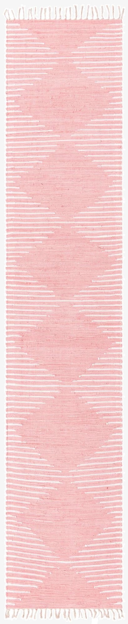 90cm x 490cm  Hand Woven Chindi Cotton Runner Rug