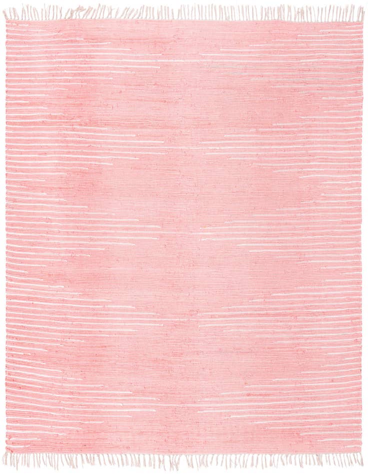 Detail image of 10' x 10' Hand Woven Chindi Cotton Square Rug