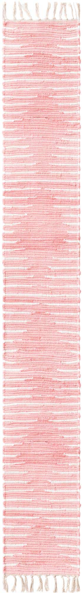 1' 2 x 8' Hand Woven Chindi Cotton Table Runner Rug