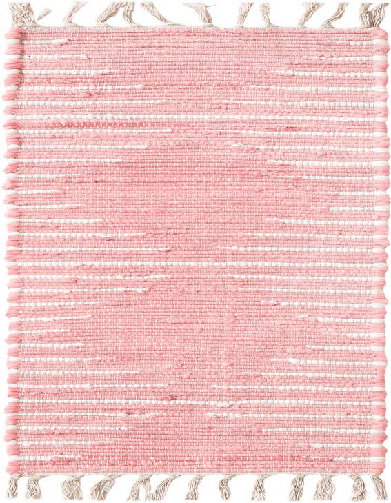 Detail image of 1' 2 x 4' 1 Hand Woven Chindi Cotton Table Runner Rug