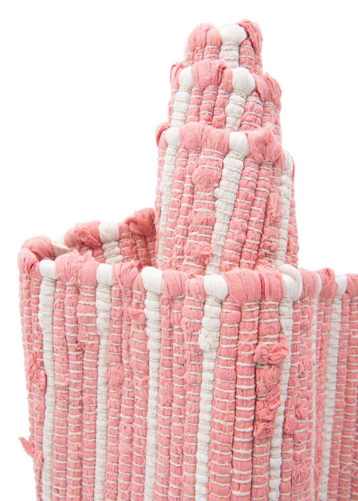 1' 2 x 8' Hand Woven Chindi Cotton Table Runner Rug