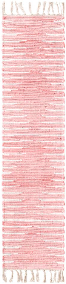 Detail image of 1' 2 x 5' 1 Hand Woven Chindi Cotton Table Runner Rug