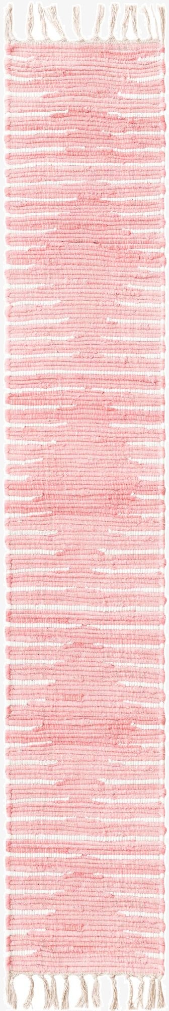 1' 2 x 6' 1  Hand Woven Chindi Cotton Table Runner Rug