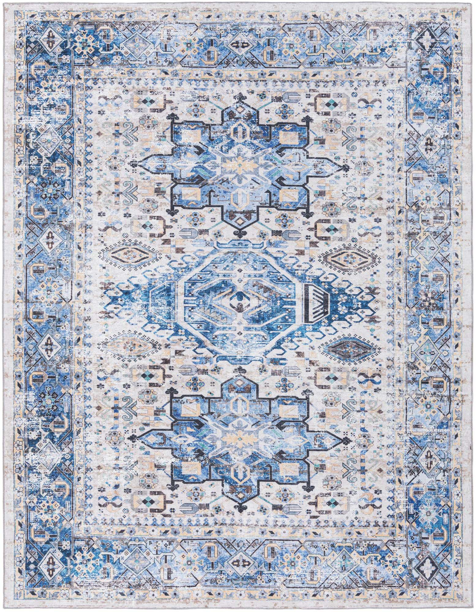7' 10 x 10' Washable Yara Rug