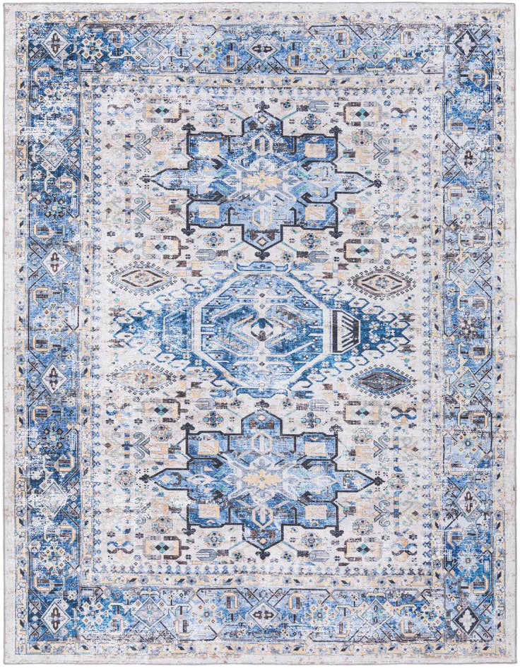 Detail image of 7' 10 x 10' Washable Yara Rug