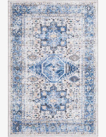Royal Blue Washable Yara Rug