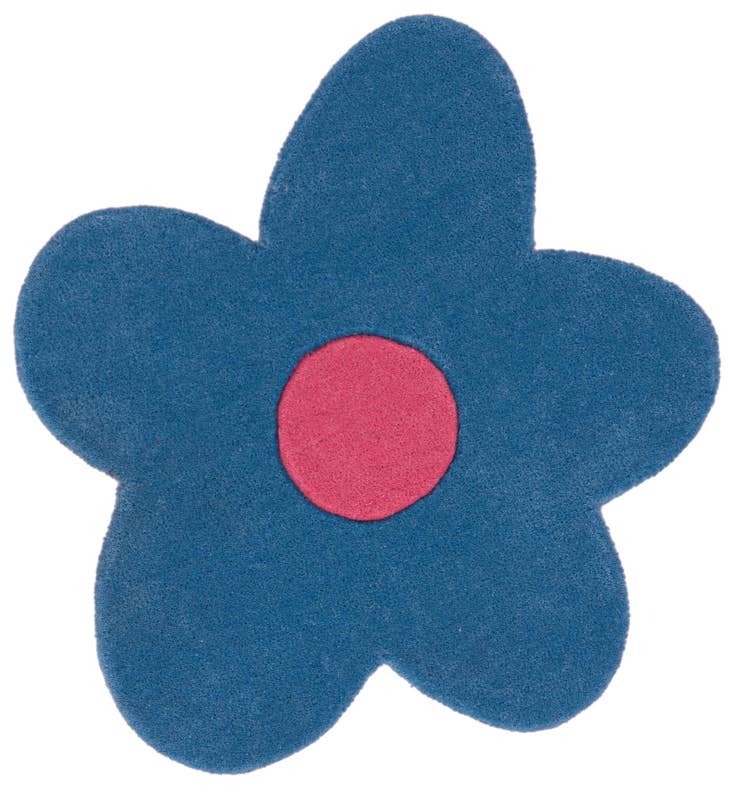 Detail image of 2' 2 x 2' 2 Happy Rugs Funky Flower Wool Round