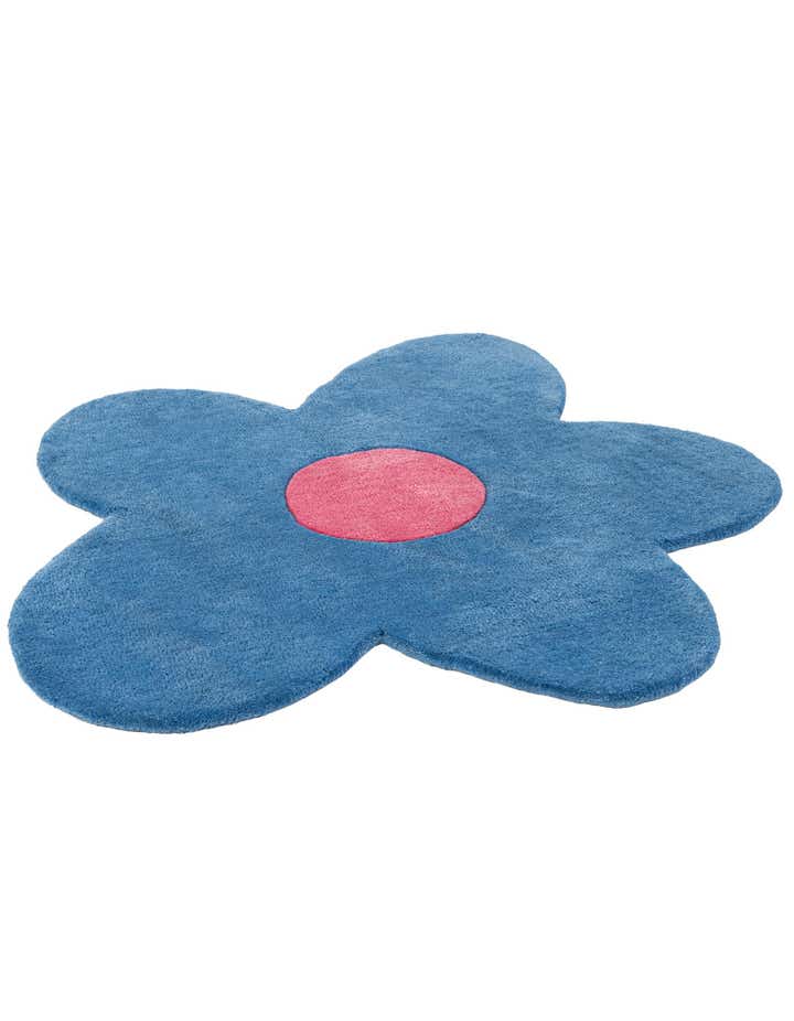 3' 1 x 3' 1 Happy Rugs Funky Flower Wool Round
