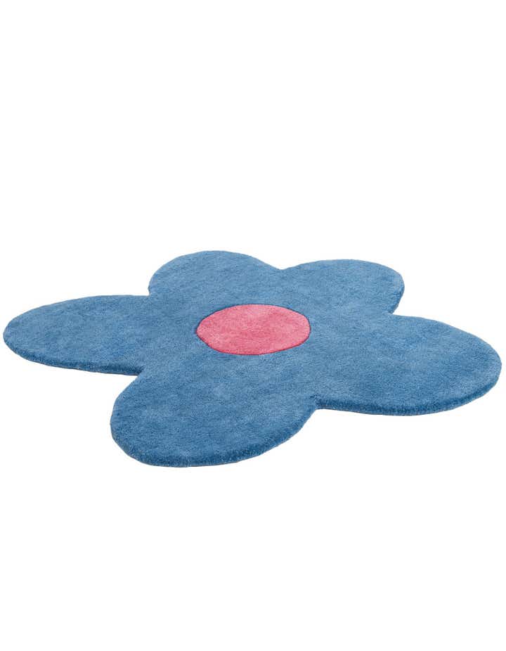 3' 1 x 3' 1 Happy Rugs Funky Flower Wool Round