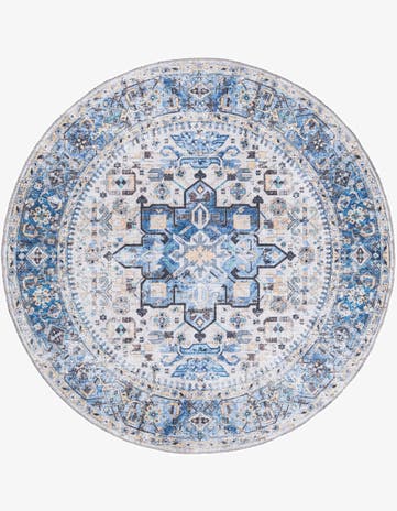 6' x 6' Washable Yara Round Rug