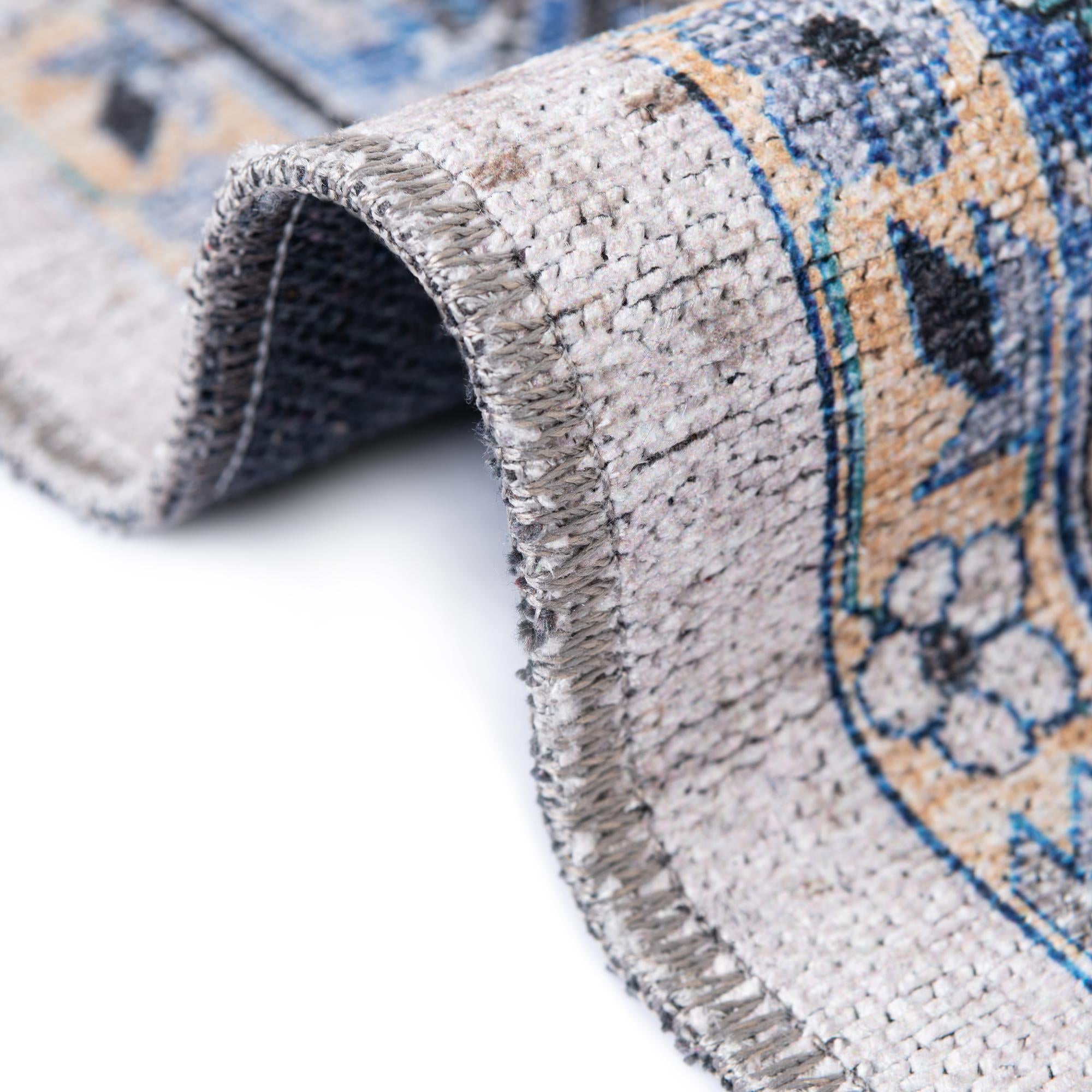 5' x 5' Washable Yara Square Rug