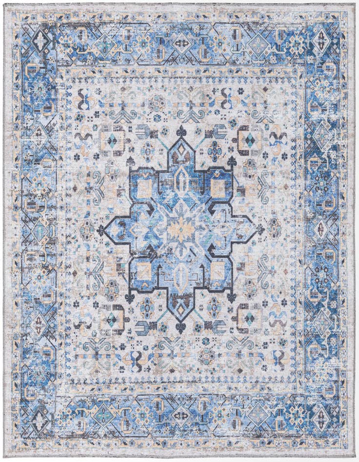 Detail image of 5' x 5' Washable Yara Square Rug