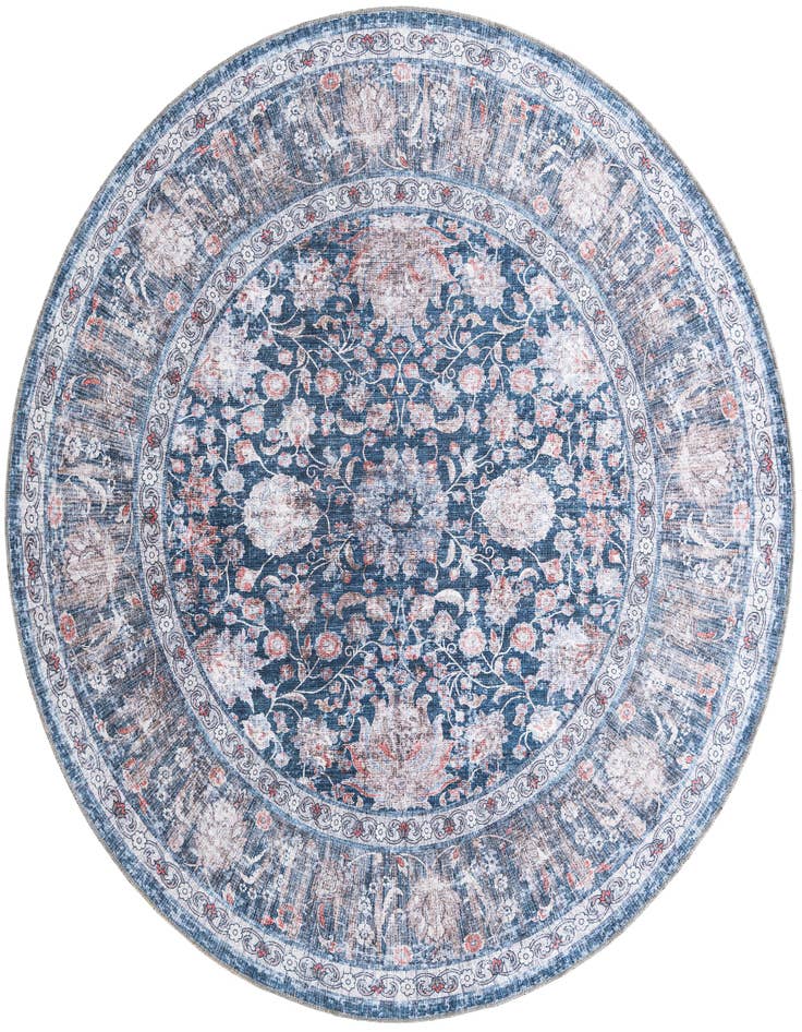 Detail image of 7' 10 x 7' 10 Washable Yara Round Rug