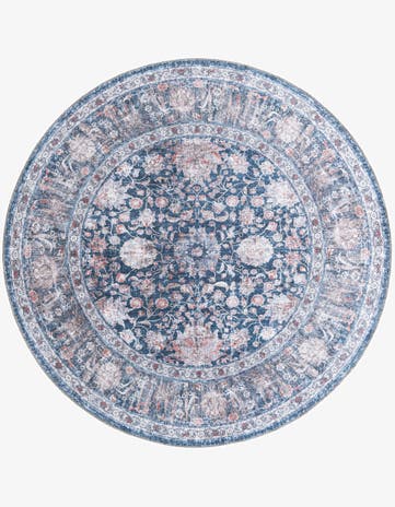 7' 10 x 7' 10 Washable Yara Round Rug