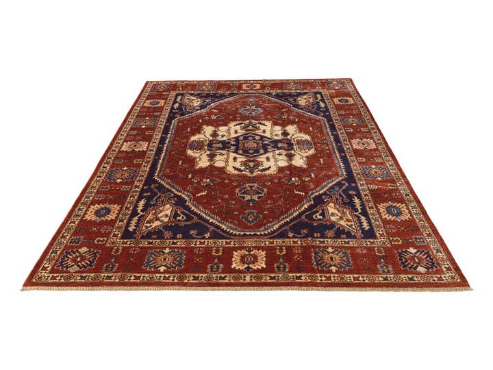6' 10 x 10' Hand Knotted Heriz Rug