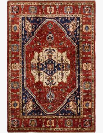 6' 10 x 10' Hand Knotted Heriz Rug