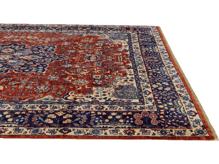 Detail image of 6' 9 x 9' 11 Hand Knotted Heriz Rug