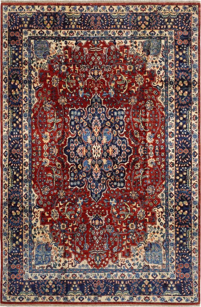6' 9 x 9' 11 Hand Knotted Heriz Rug