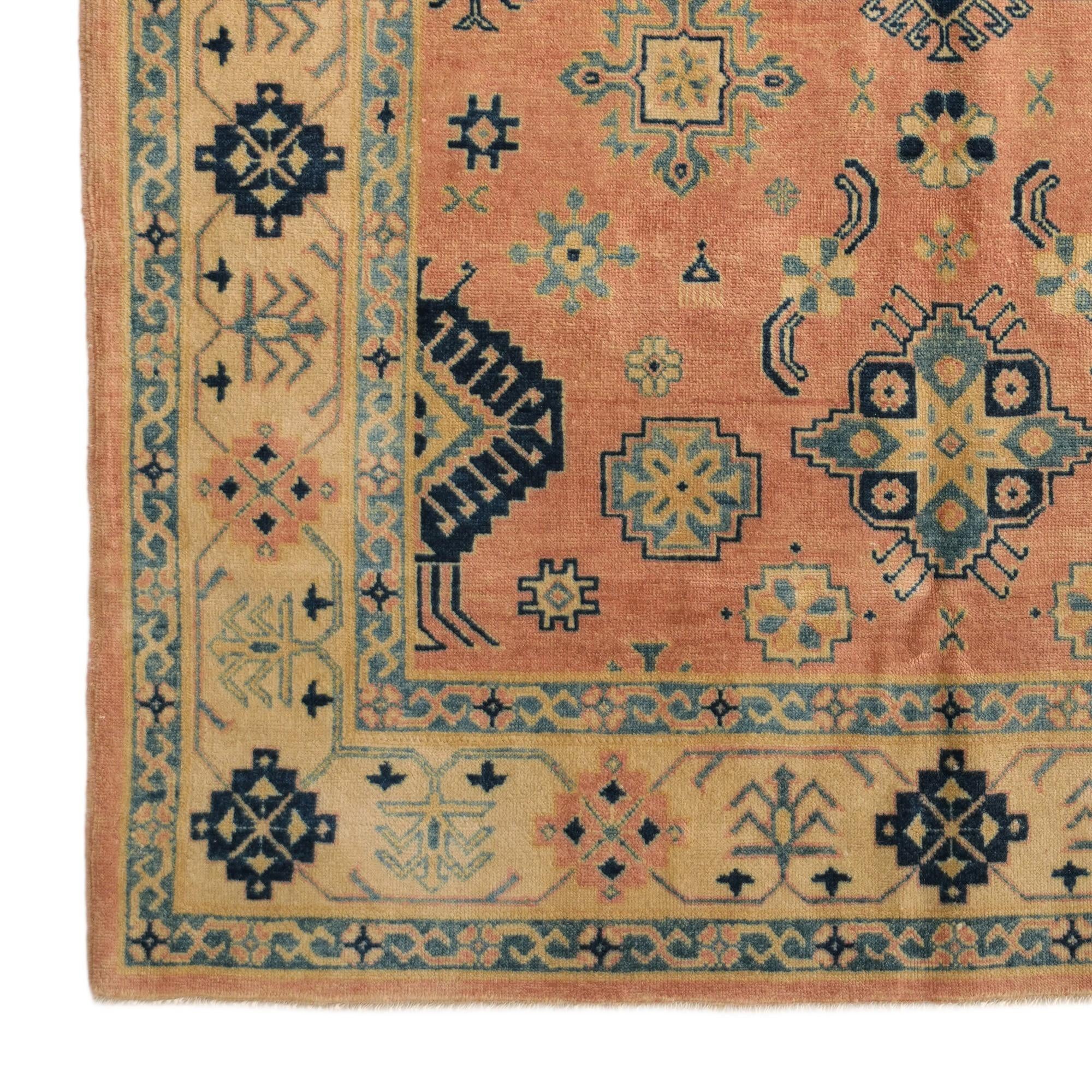 5' 9 x 7' 10 Hand Knotted Oushak Wool Rug