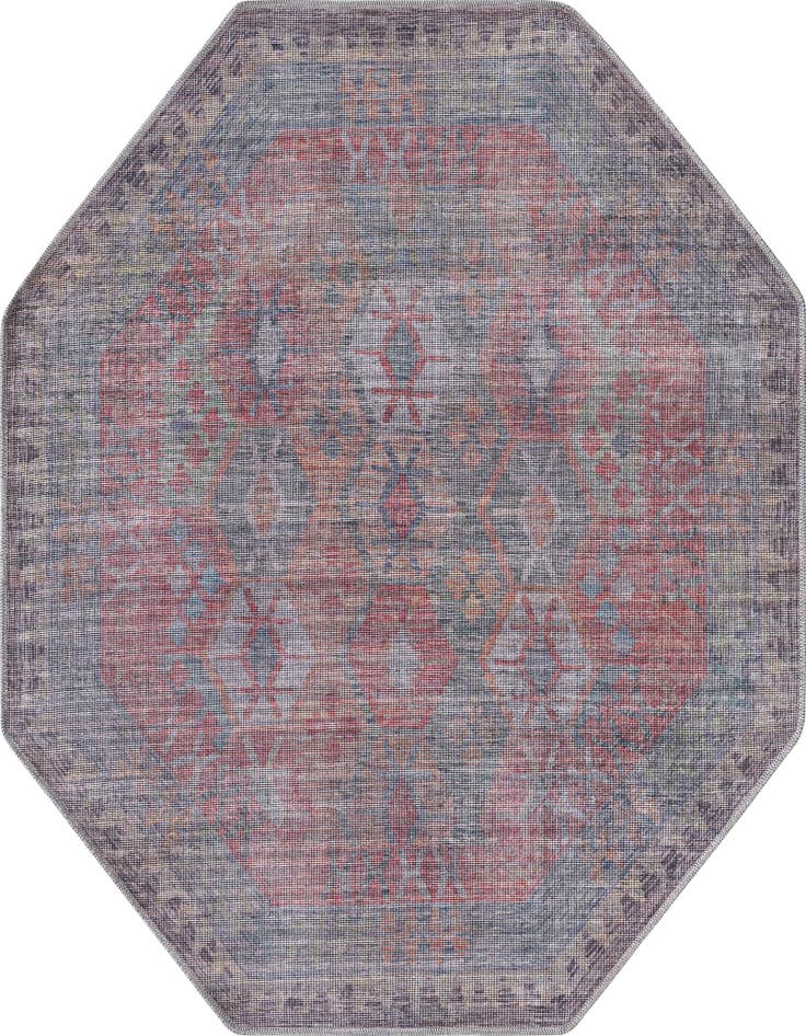 Detail image of 5' 3 x 5' 3 Washable Sisu Octagon Rug
