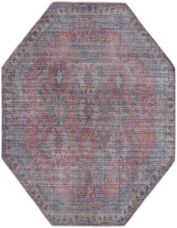 Detail image of 7' 10 x 7' 10 Washable Sisu Octagon Rug