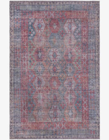 Rust Blue Washable Sisu Rug