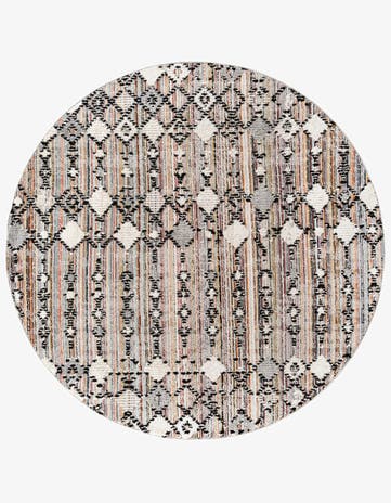 Rust Multi Cherokee Round Rug
