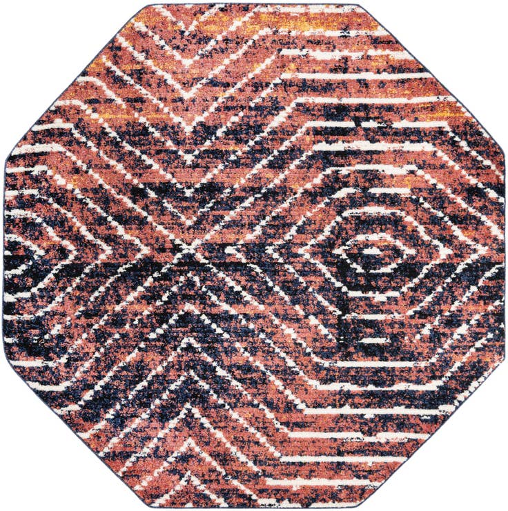 Detail image of 7' 10 x 7' 10 Tagine Octagon Rug