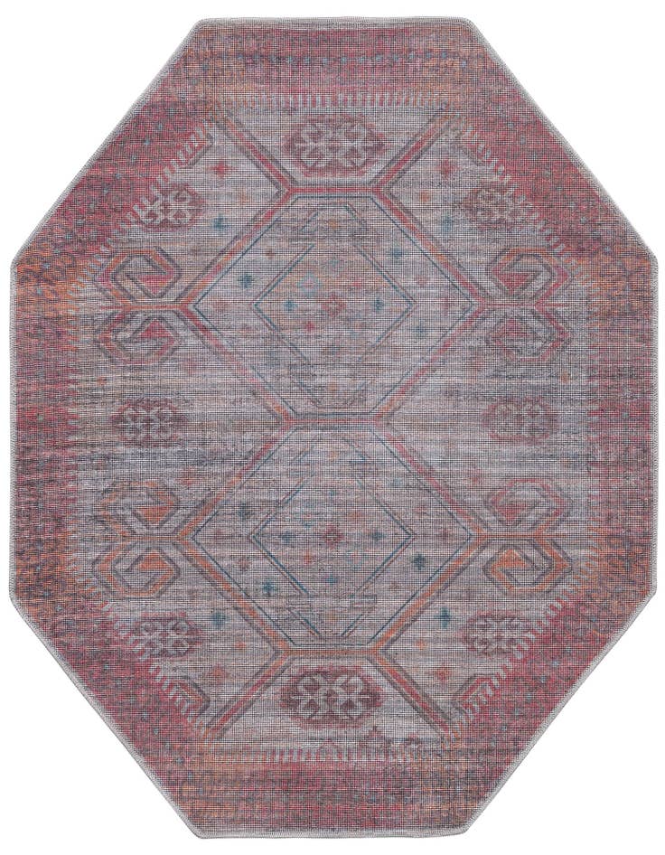 Detail image of 5' 3 x 5' 3 Washable Sisu Octagon Rug