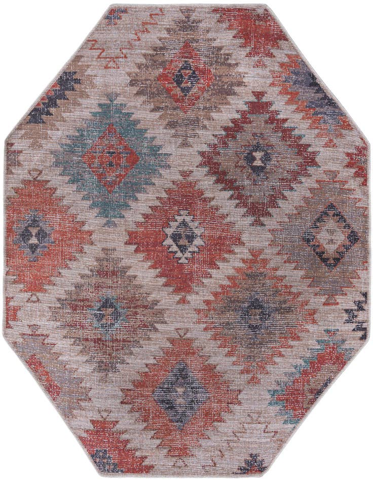 Detail image of 7' 10 x 7' 10 Washable Sisu Octagon Rug