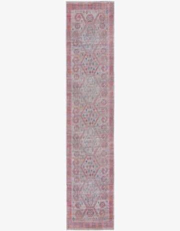 Rust red and Beige Washable Sisu Runner Rug