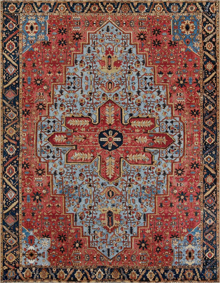Detail image of 10' x 14' Easy-Clean Traditional Indoor / Outdoor Rug