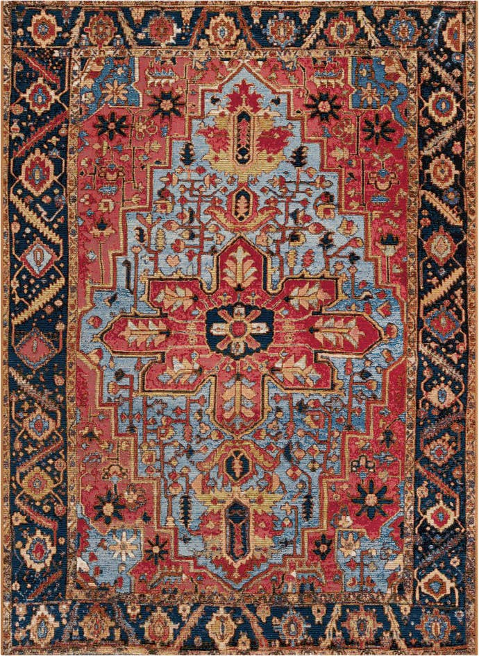 Detail image of 5' x 7' Easy-Clean Traditional Indoor / Outdoor Rug