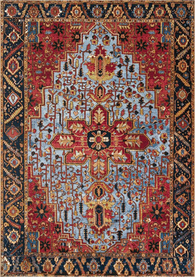 Detail image of 7' x 10' Easy-Clean Traditional Indoor / Outdoor Rug