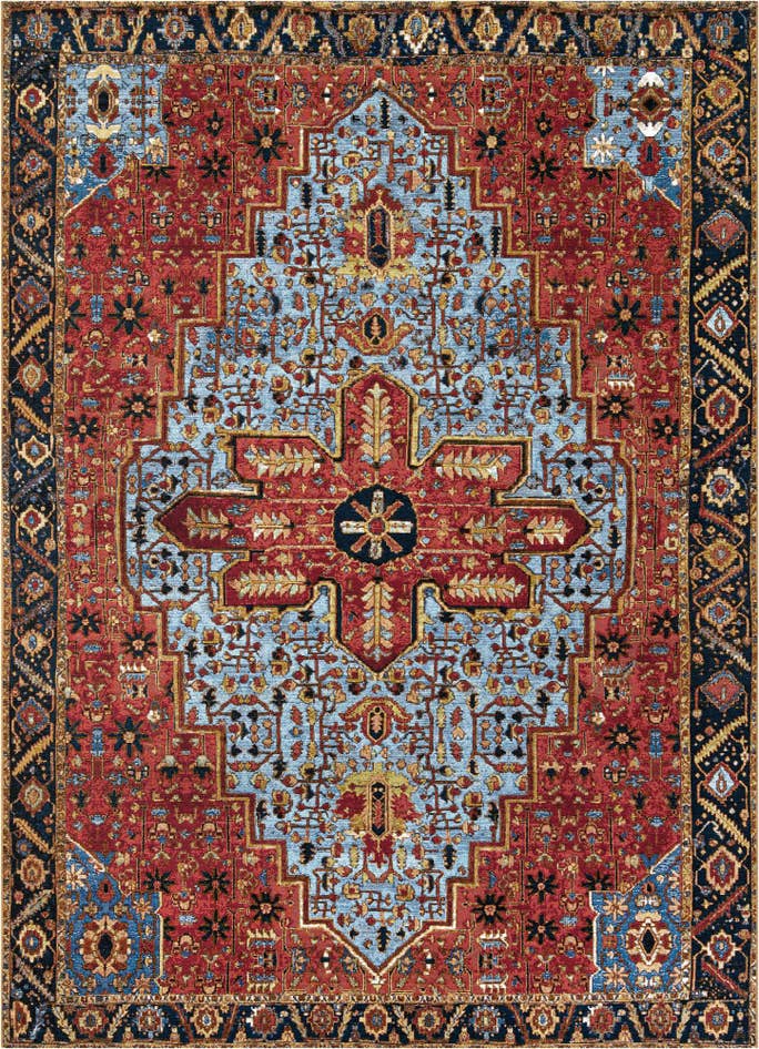 Detail image of 7' 10 x 11' Easy-Clean Traditional Indoor / Outdoor Rug
