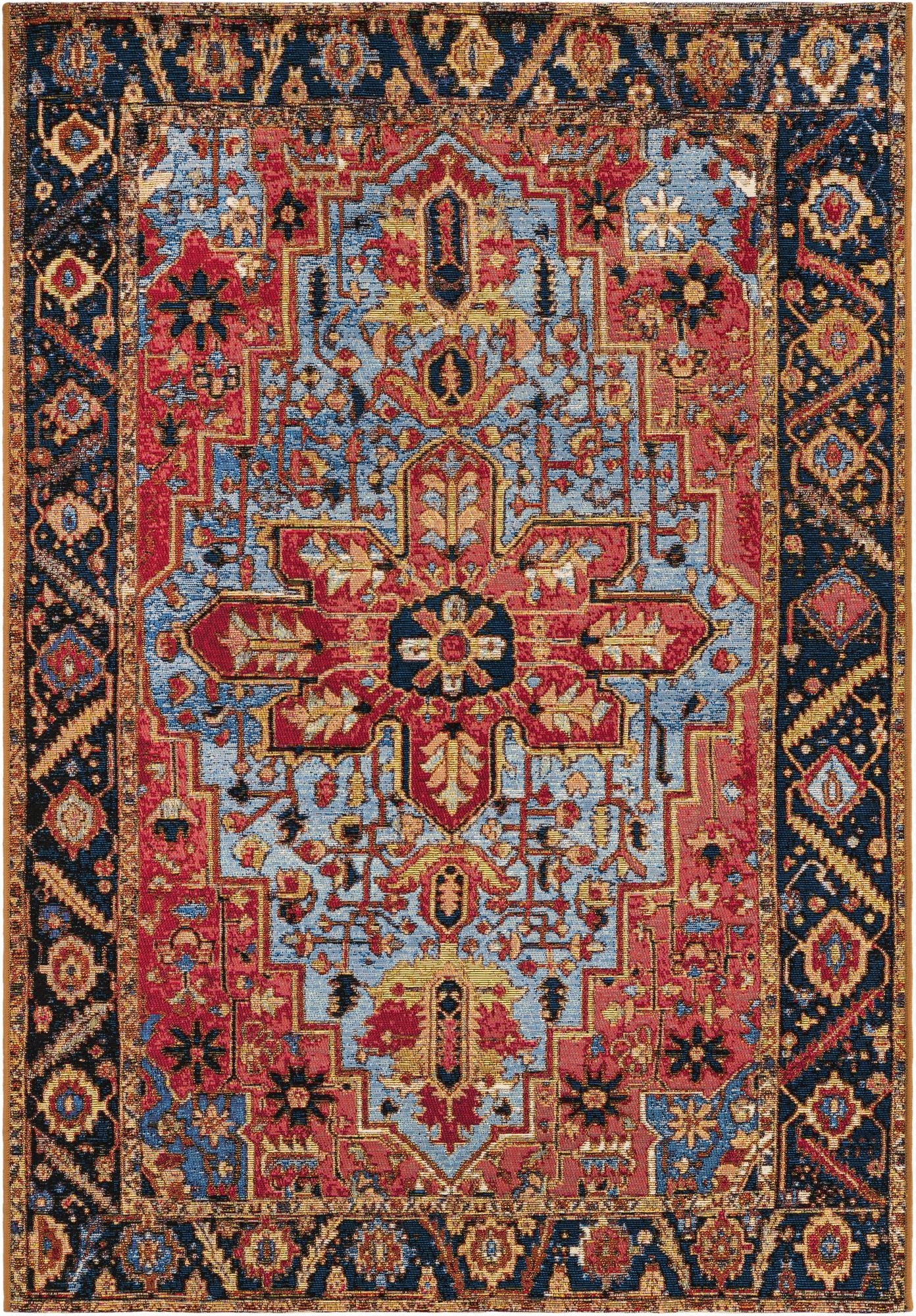 4' x 6'  Washable Traditional Indoor / Outdoor Rug