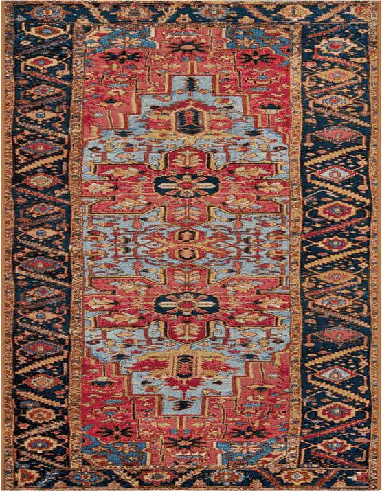 2' 7 x 10' Easy-Clean Traditional Indoor / Outdoor Runner Rug