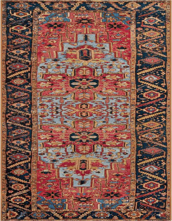 Detail image of 2' 7 x 10' Easy-Clean Traditional Indoor / Outdoor Runner Rug